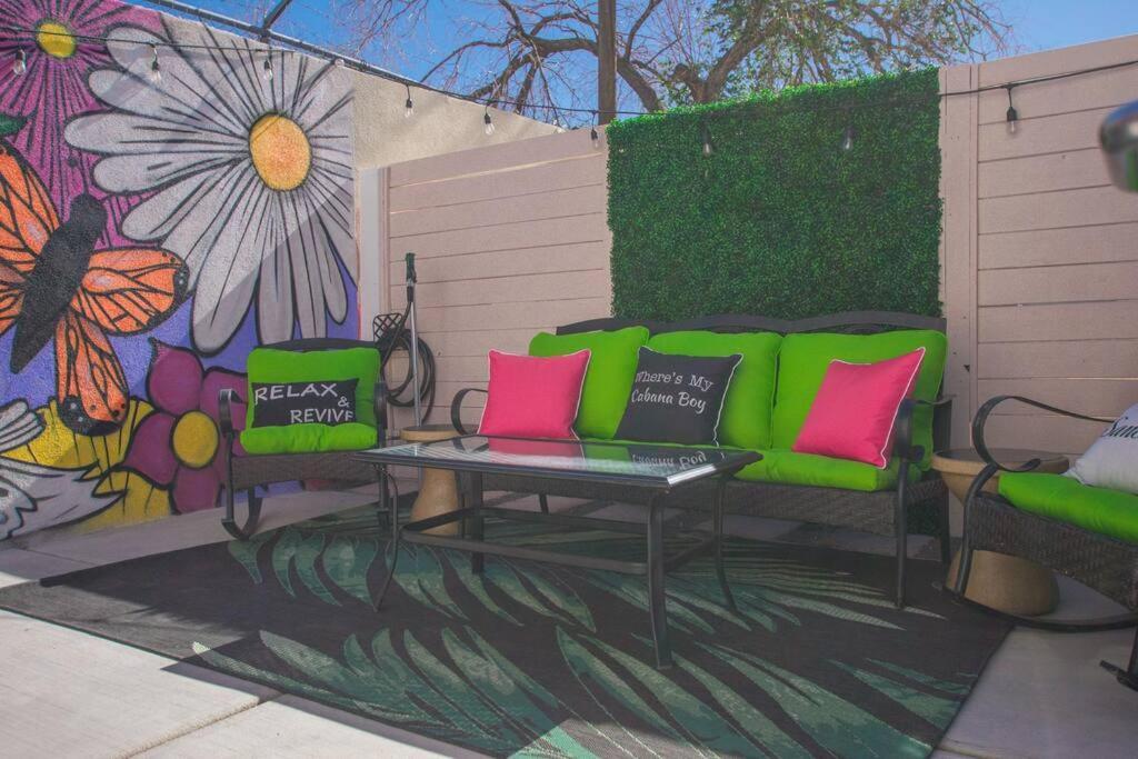 Bohemian Chic An Eclectic Escape-Hot Tub-Pet Friendly-No Pet Fees! Villa Albuquerque Luaran gambar